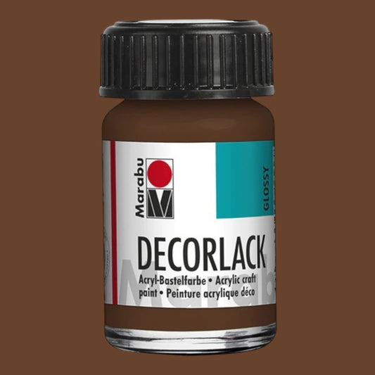 Marabu Decorlack Acryl Glanz Mittelbraun 040