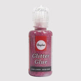 Rayher Glitter-Glue Metallic – 20 ml, Klassikrot