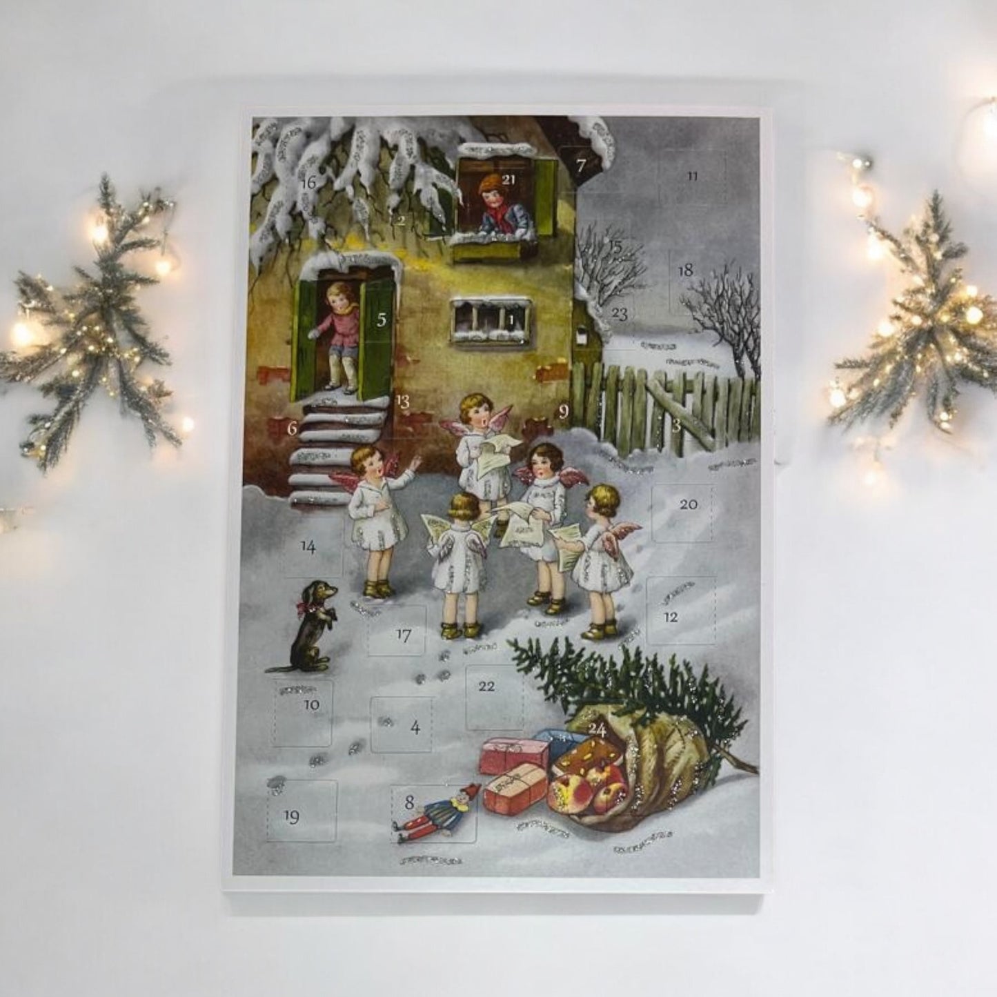 Postkarte Adventskalender