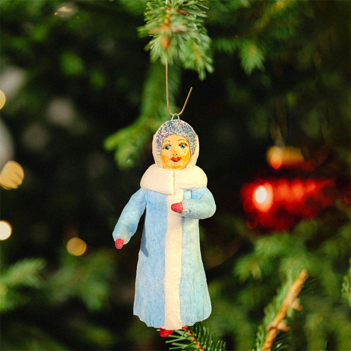 Weihnachtspuppe Schneemädchen