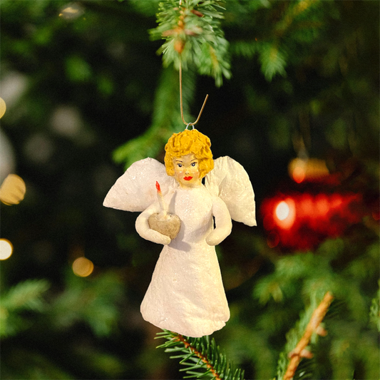 Weihnachtspuppe Engel mit Kerze