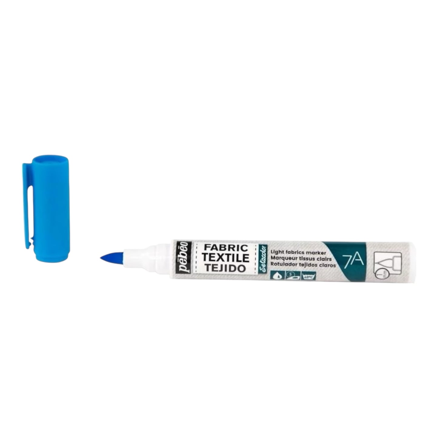 Pébéo Setacolor Stoffmarker 7A – Hellblau, für helle Stoffe