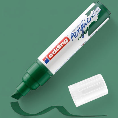 Edding 5000 acrylic marker moss green 904, wedge tip 5-10 mm