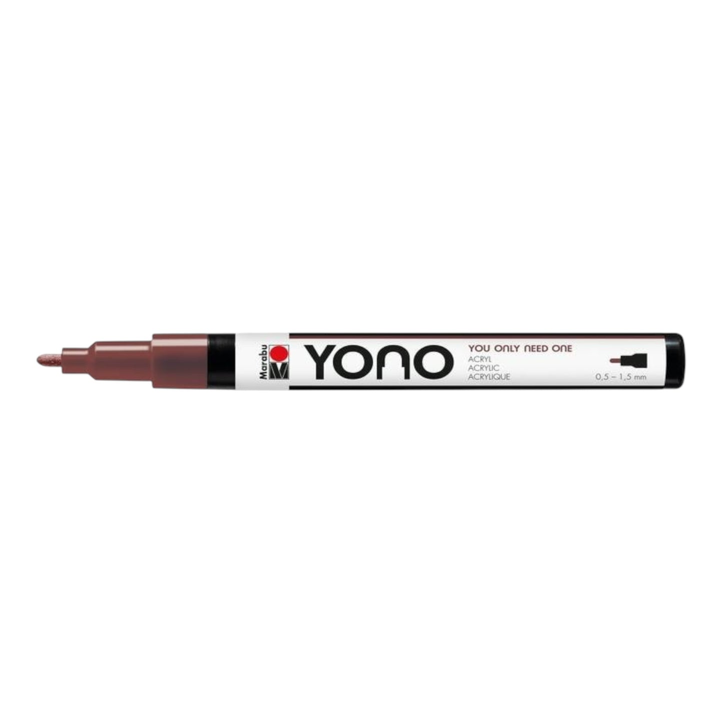 Acrylmarker YONO 0.5 - 1.5 mm Braun