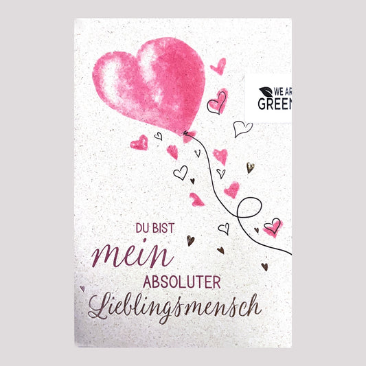 Postkarte.  Du bist mein absoluter Liblingsmensch