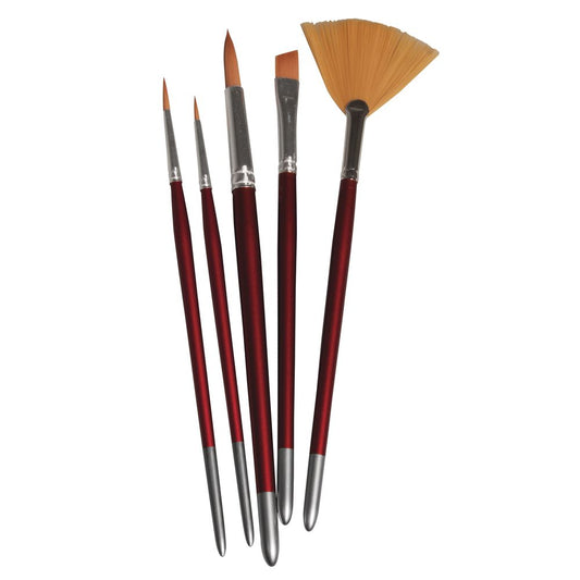 Rayher Pinselset Hobby Kreativ, FSC 100% -Set mit 5 Pinseln