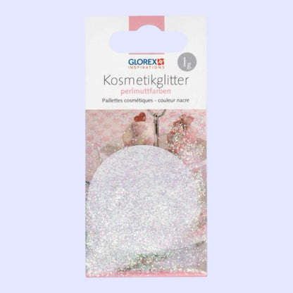 Glorex Kosmetikglitter Perlmutt 1g