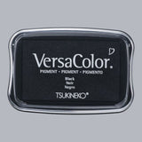 Rayher Versa Color Pigment-Stempelkissen Schwarz, 9,6x6,3x1,8cm