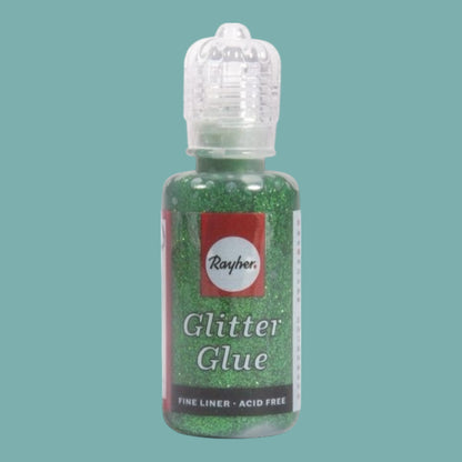 Rayher Glitter-Glue Metallic – 20 ml, Leaf Green