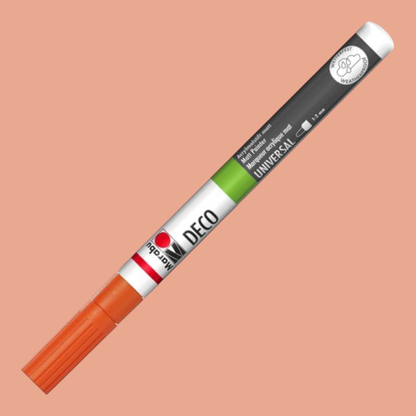 Marabu Deco Painter acrylic marker tangerine 1-2 mm matt