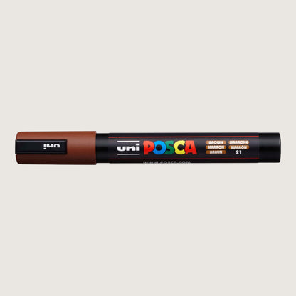 Uni Posca PC-5M acrylic marker 1.8-2.5mm brown 21