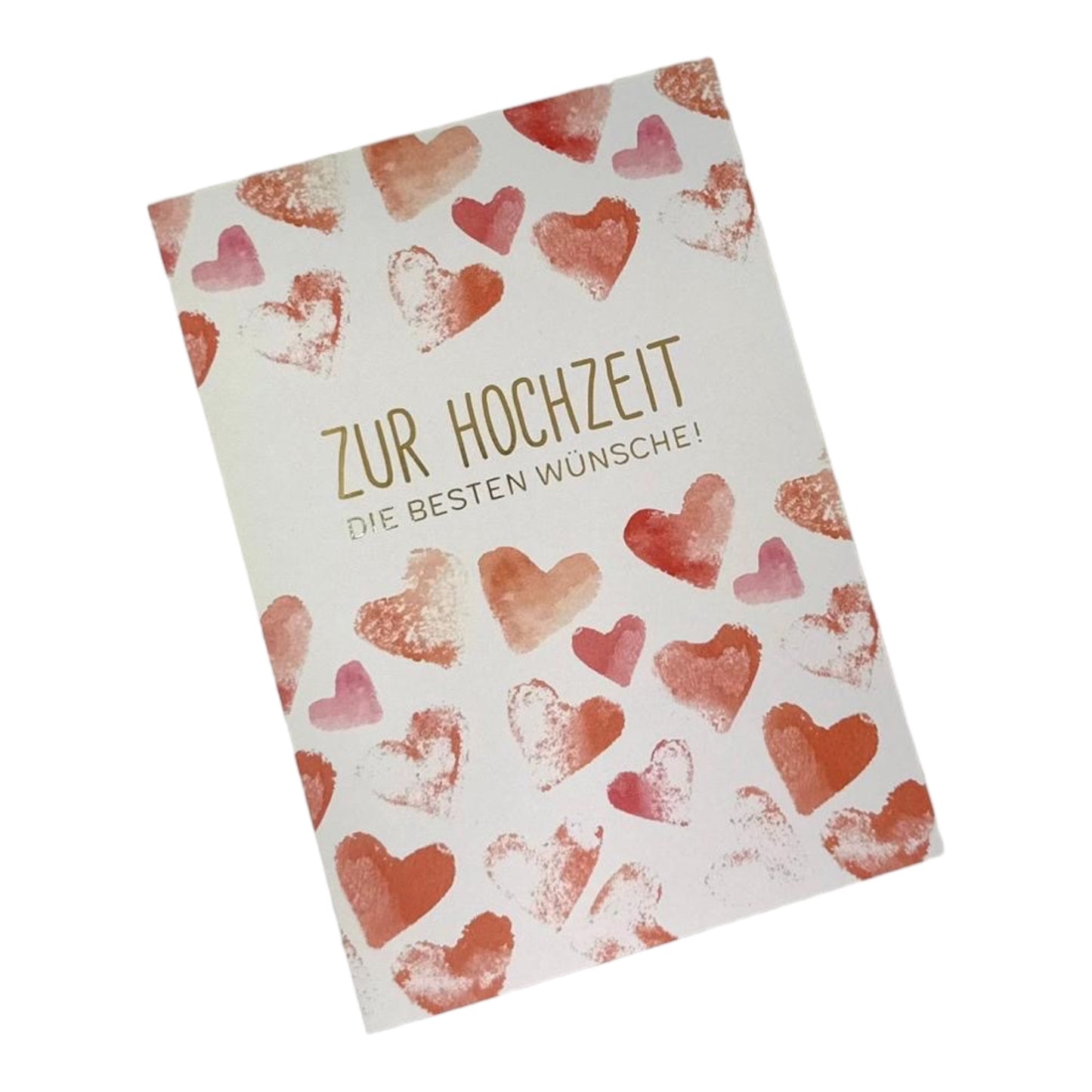 Postkarte. Zur Hochzeit die besten Wunsche