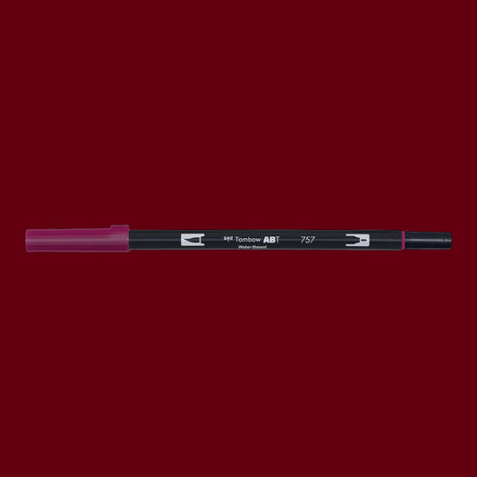 Tombow ABT Dual Brush Pen 757 port red