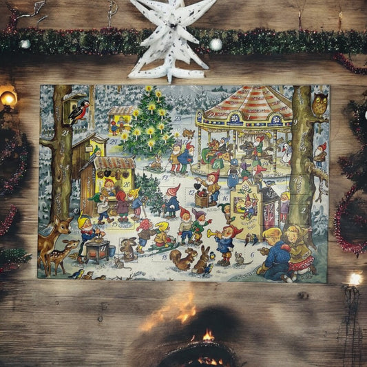 Postkarte Adventskalender