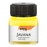 KREUL Javana Stoffmalfarbe für helle Stoffe – Citron 90901, 20 ml