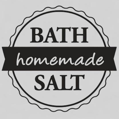 Rayher wooden stamp Bath Salt -homemade Ø 3 cm 