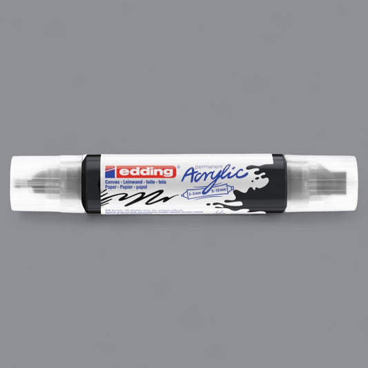 Edding 5400 Acryl 3D Double Liner schwarz 901 , Tubenspitze 2-3 mm . 5-10 mm