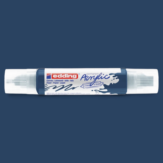 Edding 5400 Acryl 3D Double Liner elegant nachtblau , Tubenspitze 2-3 mm . 5-10 mm