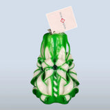 Geschnitzte Kerze Klein - Emerald Shine