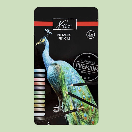 Nassau Fine Art – Metallic Pencils, 12-teilig
