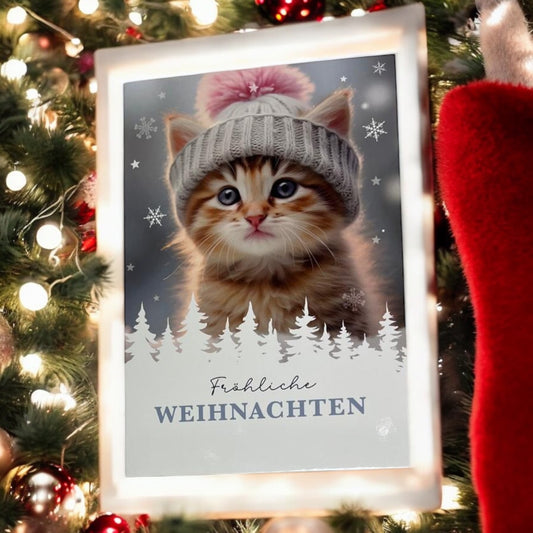 Postkarte Frohe Weihnachten .