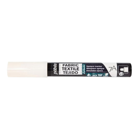 Pébéo Textil 7A Marker Opak – 4 mm Rundspitze , Weiss