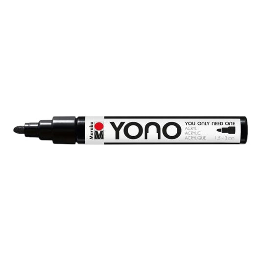 YONO Acrylmarker – Schwarz (1.5–3 mm)