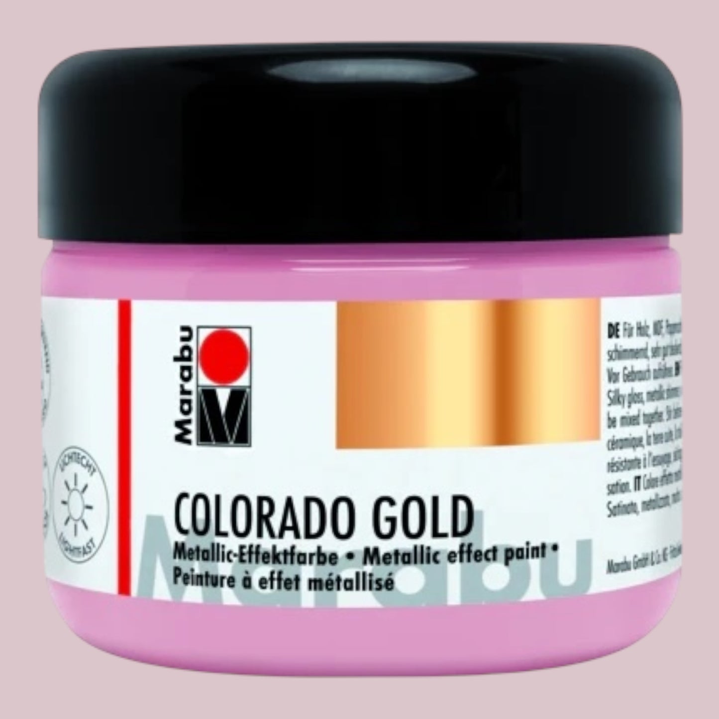 Marabu Colorado Gold Metallic-Effektfarbe , Rose-Gold 734