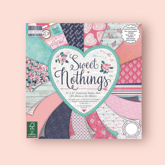 Pearlscent Scrap-block Sweet Nothings, Scrapbooking-Papier 20.3x20.3cm