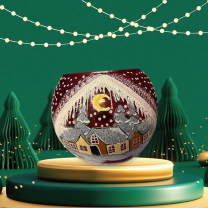 tealight holder Winter Evening