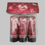 Party Popper Papier Konfetti, 10 cm, Weiße, 3 St