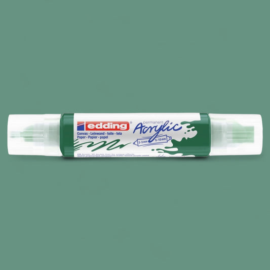 Edding 5400 Acryl 3D Double Liner moosgrün 904 , Tubenspitze 2-3 mm . 5-10 mm