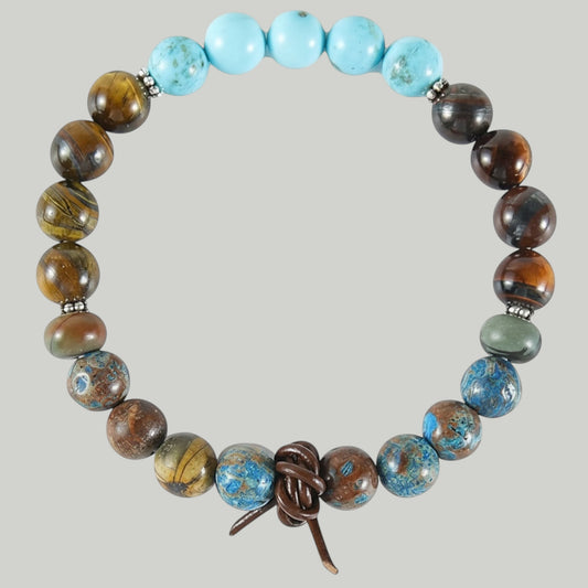 Glorex Armband Natursteine – DIY Set, 8 mm