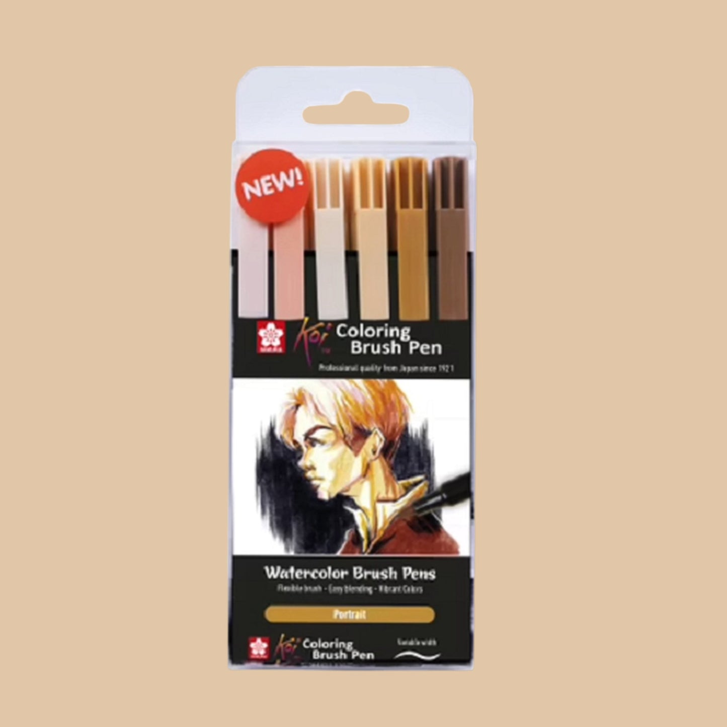 Sakura Koi Coloring Brush Pen Set „Portrait“