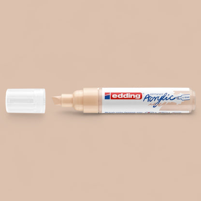 Edding 5000 Acrylmarker   warmbeige 255 , Keilspitze 5-10 mm