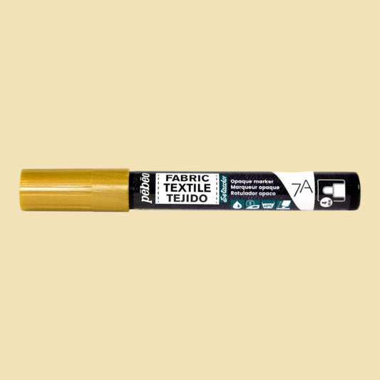 Pébéo Textil 7A Marker Opak – 4 mm Rundspitze , Gold