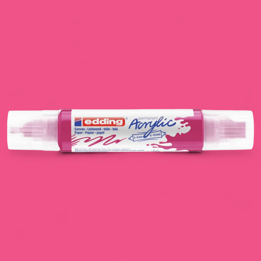 Edding 5400 Acryl 3D Double Liner telemagenta 909 , Tubenspitze 2-3 mm . 5-10 mm