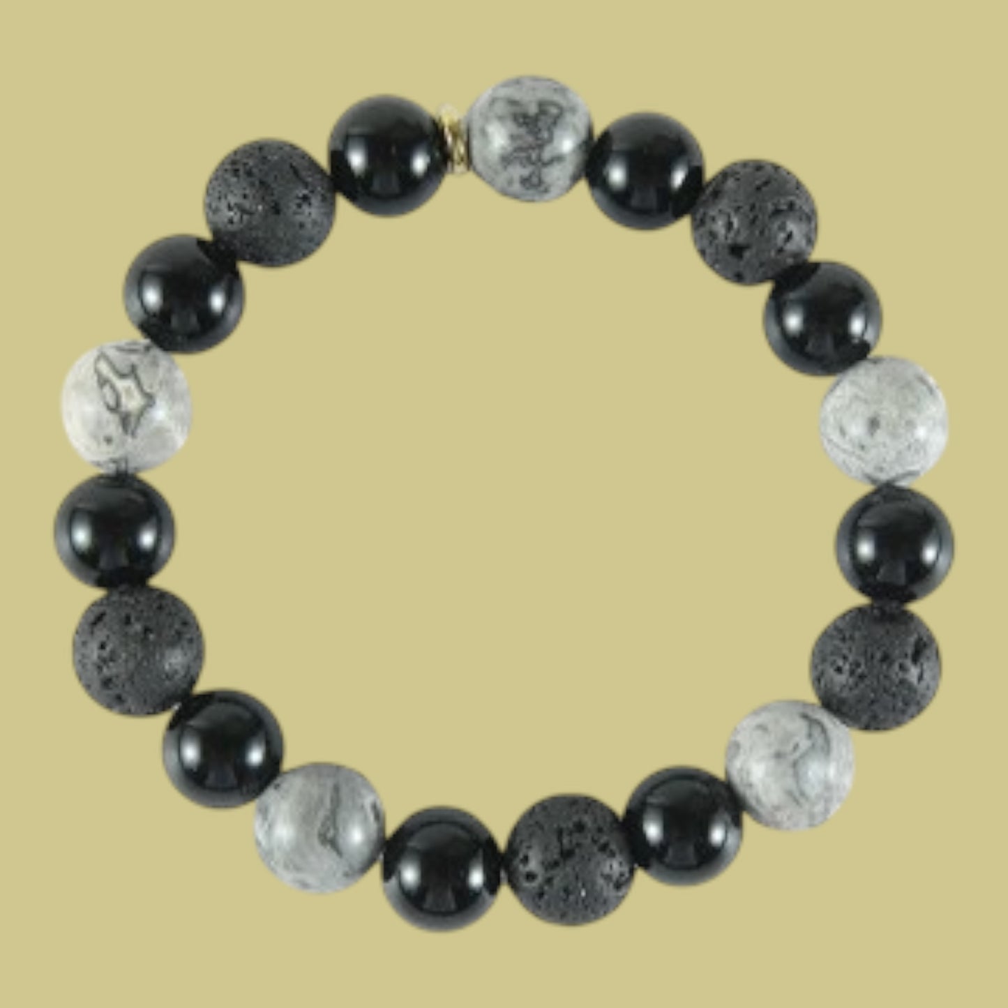 Glorex Armband Natursteine – DIY Set, 10 mm