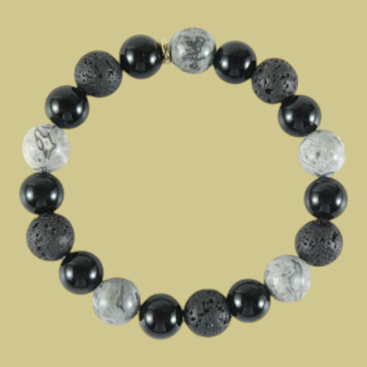 Glorex Armband Natursteine – DIY Set, 10 mm