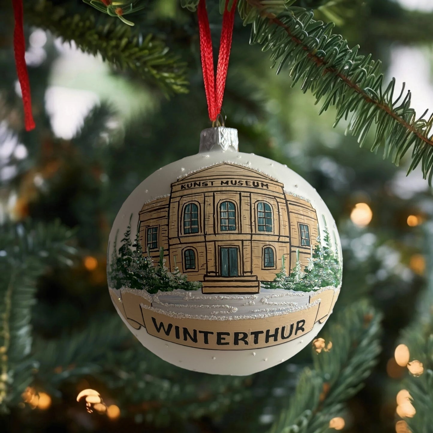Weihnachtskugeln Winterthur Kunst Museum Weiss