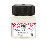 Kreul Glass & Porcelain Classic, Porzellan und Glasfarbe Deckend Elfenbein 16273