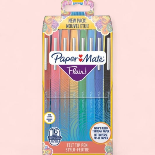 Paper Mate Flair Faserschreiber, 16er Set