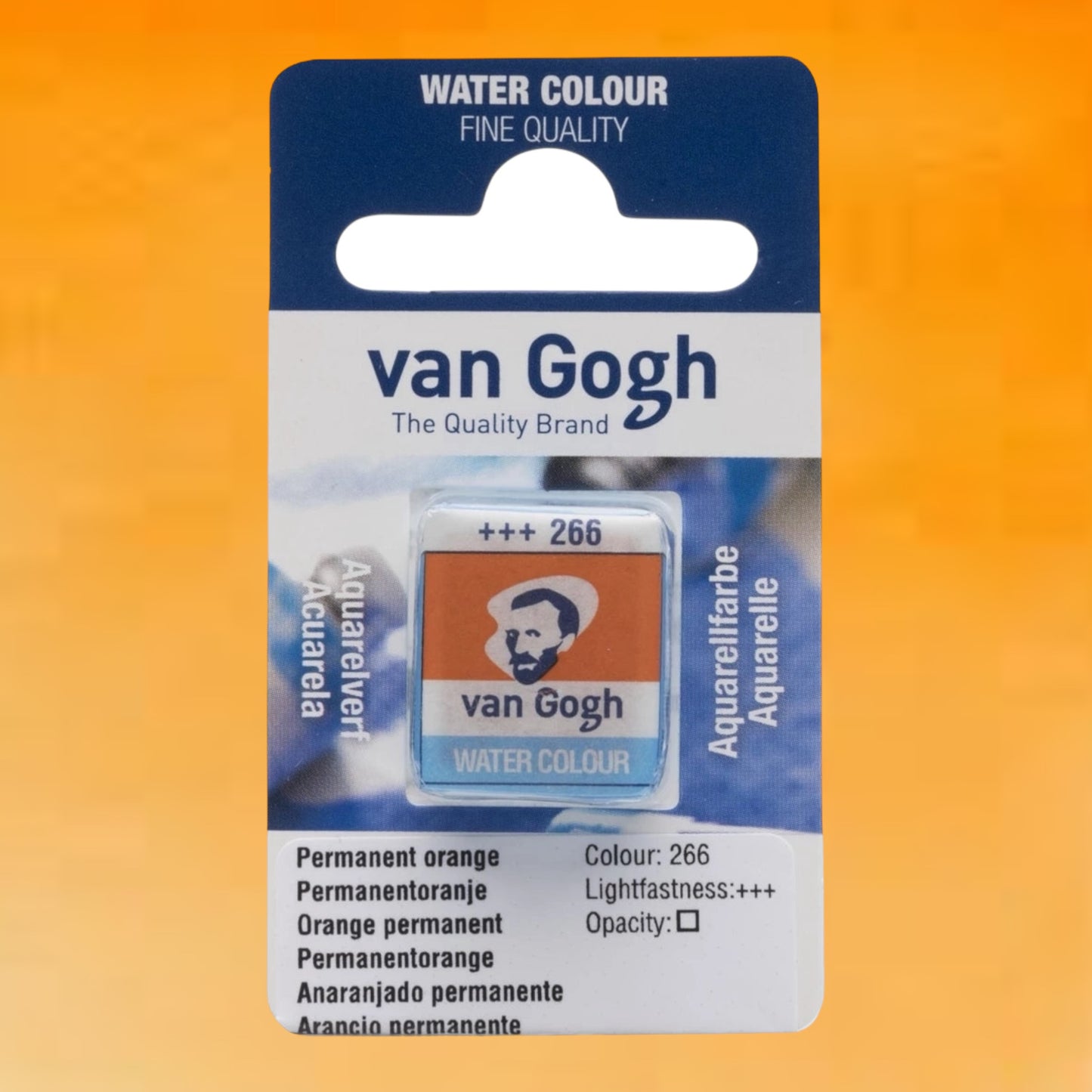 Van Gogh Aquarellfarbe Näpfchen Permanent Orange  266