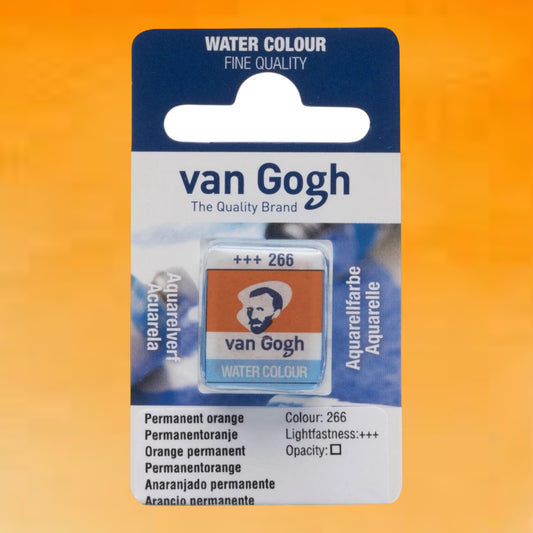 Van Gogh Aquarellfarbe Näpfchen Permanent Orange  266
