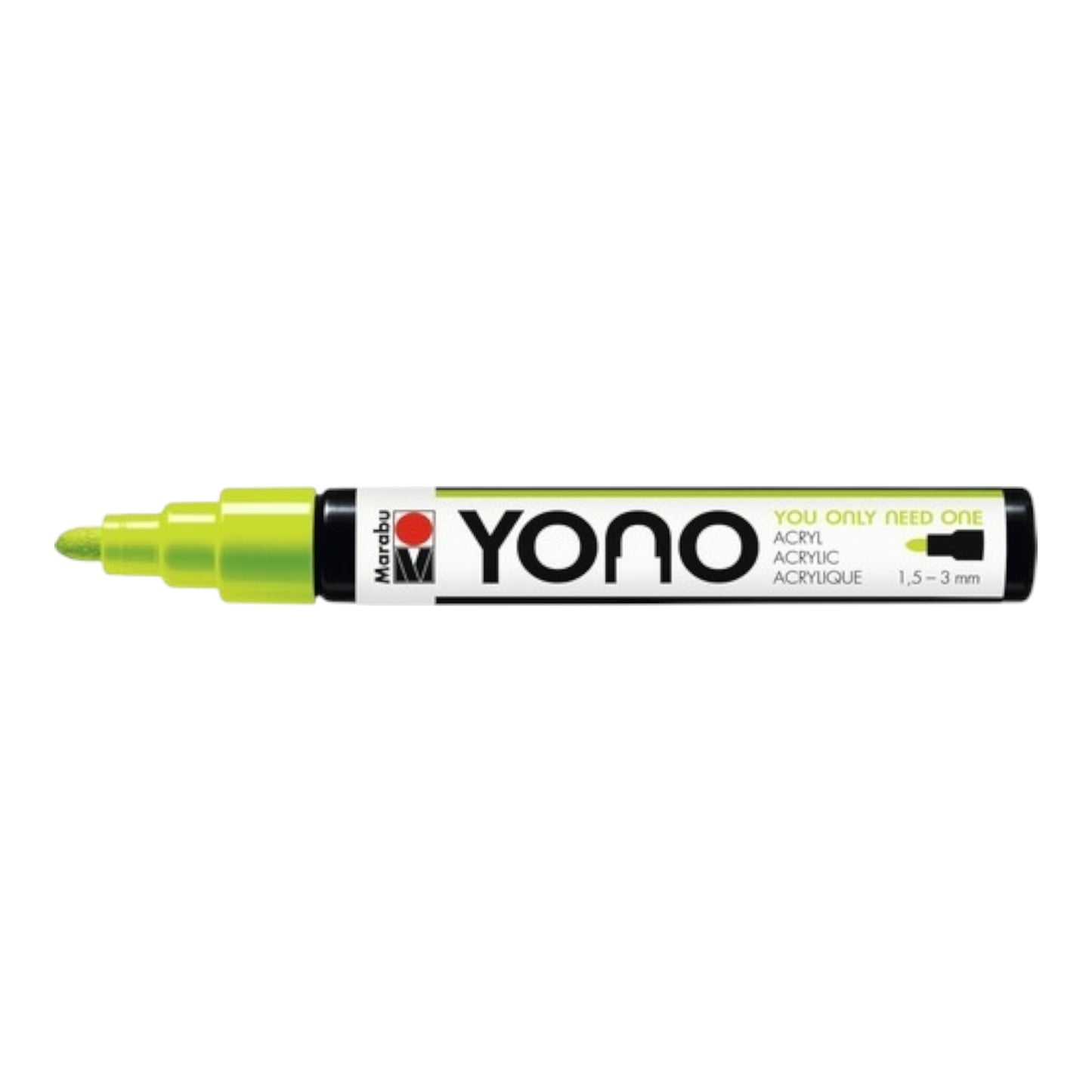 YONO Acrylmarker – Gelbgrün (Lime) (1.5–3 mm)