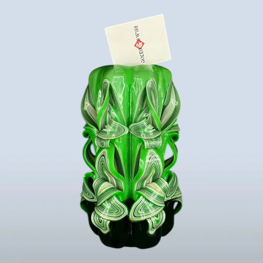 Geschnitzte Kerze Mittel - Jade Whisper