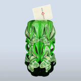 Geschnitzte Kerze Mittel - Jade Whisper