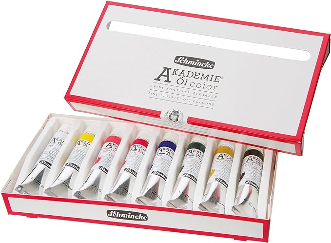 Schmincke Academy oil paints 8 pieces - 20 ml