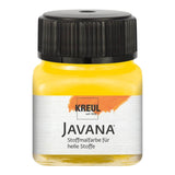 KREUL Javana Stoffmalfarbe für helle Stoffe – Sonnengelb 90912, 20 ml