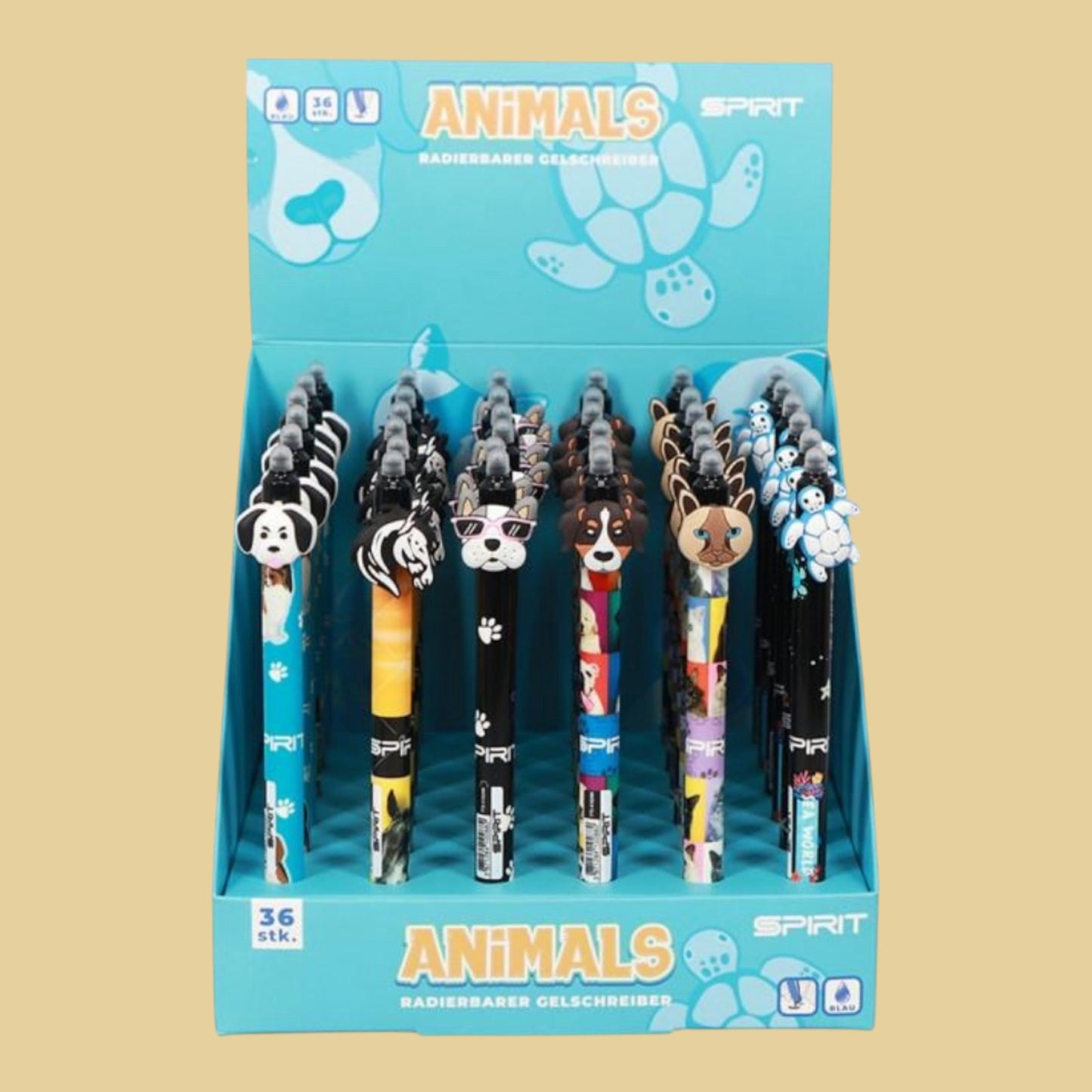 Radierbarer Gelschreiber Animals